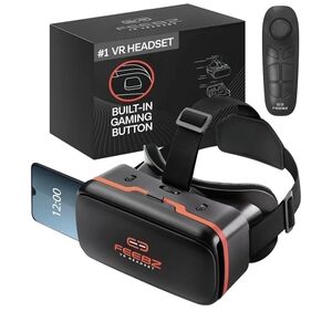 NEW Black VR Headset with Gaming Button